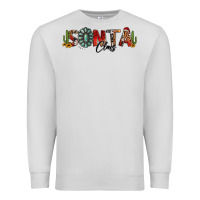 Dove Grey western christmas santa claus sunflowers and cactus Premium Sweatshirt - Jasminsmagicworld