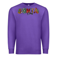 Purple western christmas santa claus sunflowers and cactus Premium Sweatshirt - Jasminsmagicworld