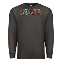 Smoke western christmas santa claus sunflowers and cactus Premium Sweatshirt - Jasminsmagicworld