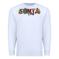White western christmas santa claus sunflowers and cactus Premium Sweatshirt - Jasminsmagicworld