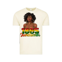Vintage Arctic 1865 juneteenth with afro black woman Vintage Tee - texasbilliewilder