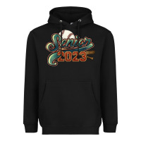 Black senior 2023 baseball Heavyweight Hoodie - NancyCooperArtShop