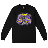 Black halloween rainbow Long Sleeve Tee - CowhideDigitalArt