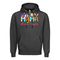 Charcoal Heather mama all day everyday Zipper Hoodie - Artiststas