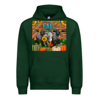 Forest Green Fall Baby Lambs Urban Hoodie - LillyAllenDesigns