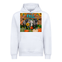 White Fall Baby Lambs Urban Hoodie - LillyAllenDesigns