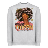 Heather Grey black queen Heavyweight Sweatshirt - MaliasSmallBusiness