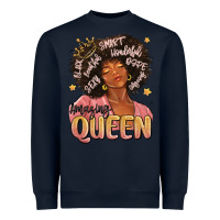 Navy black queen Heavyweight Sweatshirt - MaliasSmallBusiness