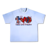 Grape Ice faith love freedom Urban Heavy Tee - Zillion Design Studio