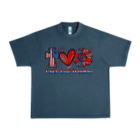 Midnight Navy faith love freedom Urban Heavy Tee - Zillion Design Studio
