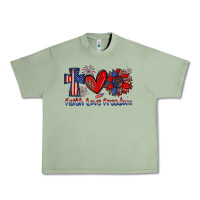 Oil Green faith love freedom Urban Heavy Tee - Zillion Design Studio