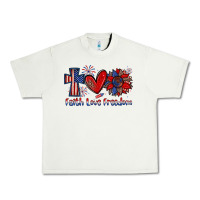 Pistachio faith love freedom Urban Heavy Tee - Zillion Design Studio