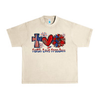 Sandshell faith love freedom Urban Heavy Tee - Zillion Design Studio