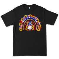 Black american flag gnomes sunflowers rainbow Premium Tee - Artiststas