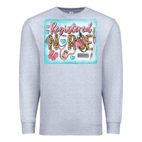 Heather Grey Western Registered Nurse Premium Sweatshirt - LillyAllenDesigns