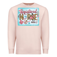 Pale Pink Western Registered Nurse Premium Sweatshirt - LillyAllenDesigns