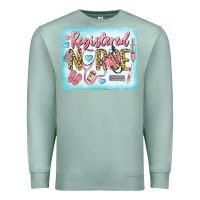 Seafoam Western Registered Nurse Premium Sweatshirt - LillyAllenDesigns
