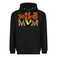 Black softball mom Heavyweight Hoodie - NancyCooperArtShop