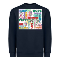 Navy autism Heavyweight Sweatshirt - MaliasSmallBusiness