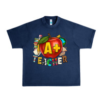 Navy a plus teacher Urban Heavy Tee - texasbilliewilder