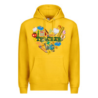 Lemon teacher heart Premium Hoodie - NancyCooperArtShop