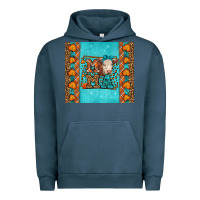 Pigment Midnight Navy Western Fall Cow Mama Urban Hoodie - LillyAllenDesigns