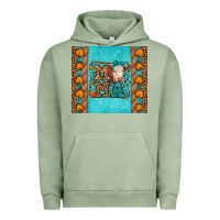 Pigment Oil Green Western Fall Cow Mama Urban Hoodie - LillyAllenDesigns