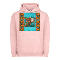 Pigment Salmon Western Fall Cow Mama Urban Hoodie - LillyAllenDesigns