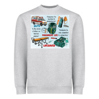 Heather Grey paramedic life Heavyweight Sweatshirt - MaliasSmallBusiness