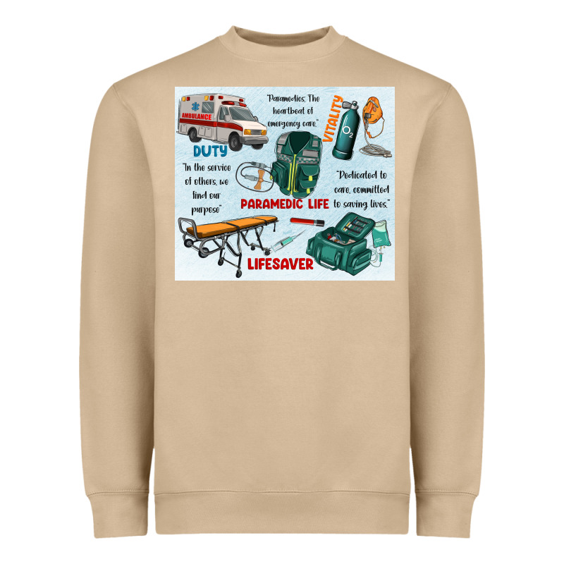 Paramedic Life Heavyweight Sweatshirt by MaliasSmallBusiness | Teevron