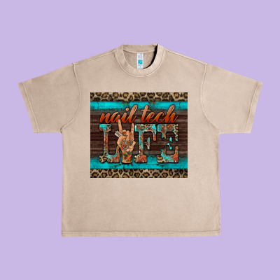 Nail Tech Life Urban Heavy Tee Designed By Barkaloodesign