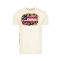 Vintage Arctic america leopard glitter flag Vintage Tee - Zillion Design Studio