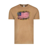 Vintage Camel america leopard glitter flag Vintage Tee - Zillion Design Studio