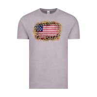 Vintage Zinc america leopard glitter flag Vintage Tee - Zillion Design Studio