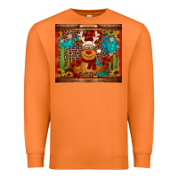 Carrot western christmas reindeer Premium Sweatshirt - Jasminsmagicworld