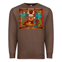 Chestnut western christmas reindeer Premium Sweatshirt - Jasminsmagicworld