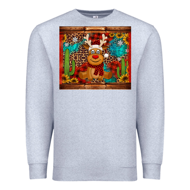 Western Christmas Reindeer Premium Sweatshirt by Jasminsmagicworld | Teevron