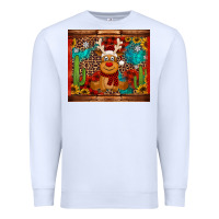 White western christmas reindeer Premium Sweatshirt - Jasminsmagicworld