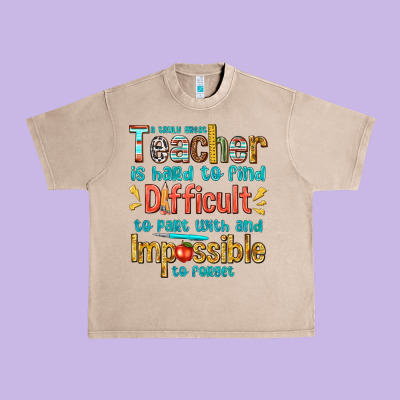 A Truly Great Teacher Urban Heavy Tee Designed By Texasbilliewilder