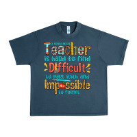 Midnight Navy a truly great teacher Urban Heavy Tee - texasbilliewilder