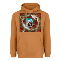 Meerkat american football helmet and leopard Heavyweight Hoodie - NancyCooperArtShop