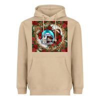 Mushroom american football helmet and leopard Heavyweight Hoodie - NancyCooperArtShop