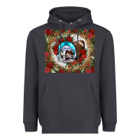 Smoke american football helmet and leopard Heavyweight Hoodie - NancyCooperArtShop