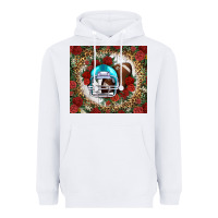 White american football helmet and leopard Heavyweight Hoodie - NancyCooperArtShop