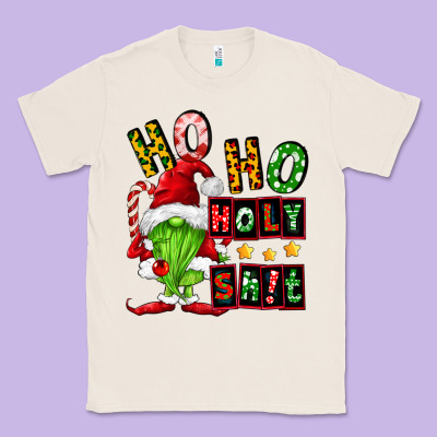 Ho Ho Holy Shit Classic Tee Designed By Fadigitalartstudio