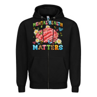 Black mental health matters Zipper Hoodie - Artiststas