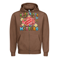 Chestnut mental health matters Zipper Hoodie - Artiststas