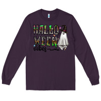 Plum halloween vibes Long Sleeve Tee - CowhideDigitalArt