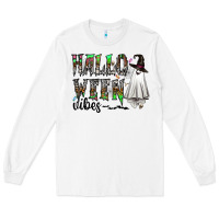 White halloween vibes Long Sleeve Tee - CowhideDigitalArt