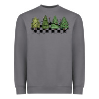 Storm christmas checkered trees Heavyweight Sweatshirt - MaliasSmallBusiness